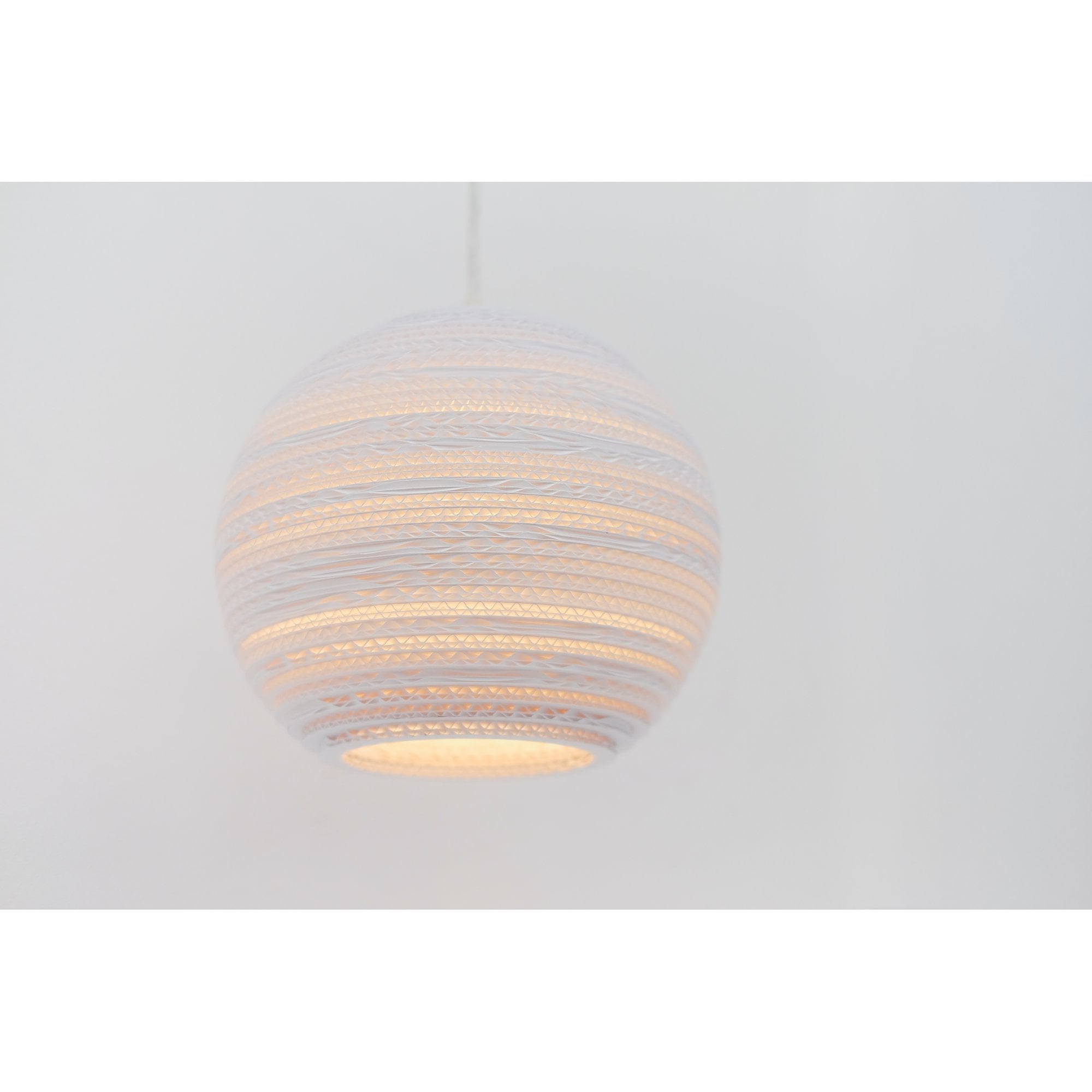 Graypants Scraplights Moon 24 Pendant - White - 36cm Diameter