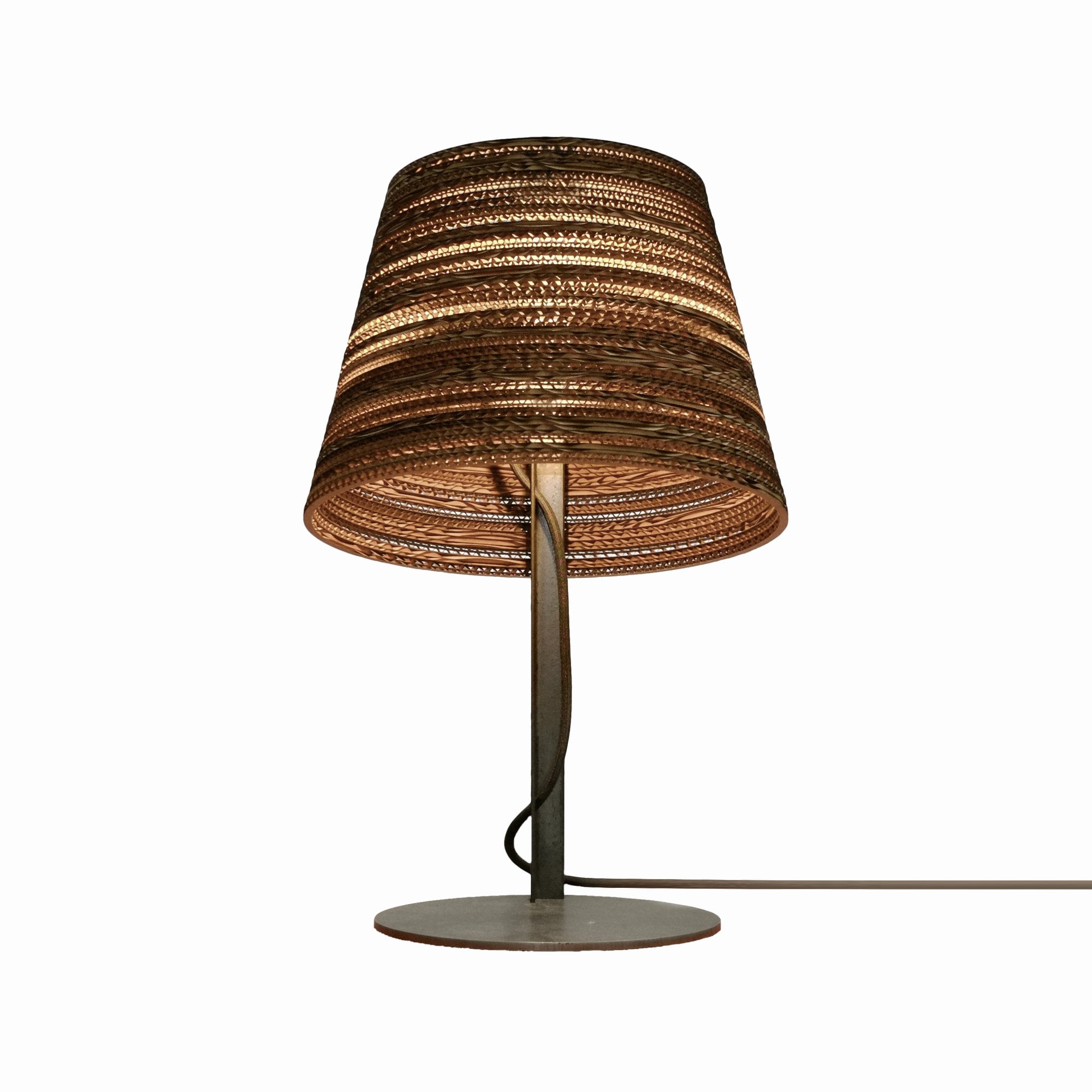 Graypants Scraplights Tilt Table Lamp - Natural - 34cm Diameter