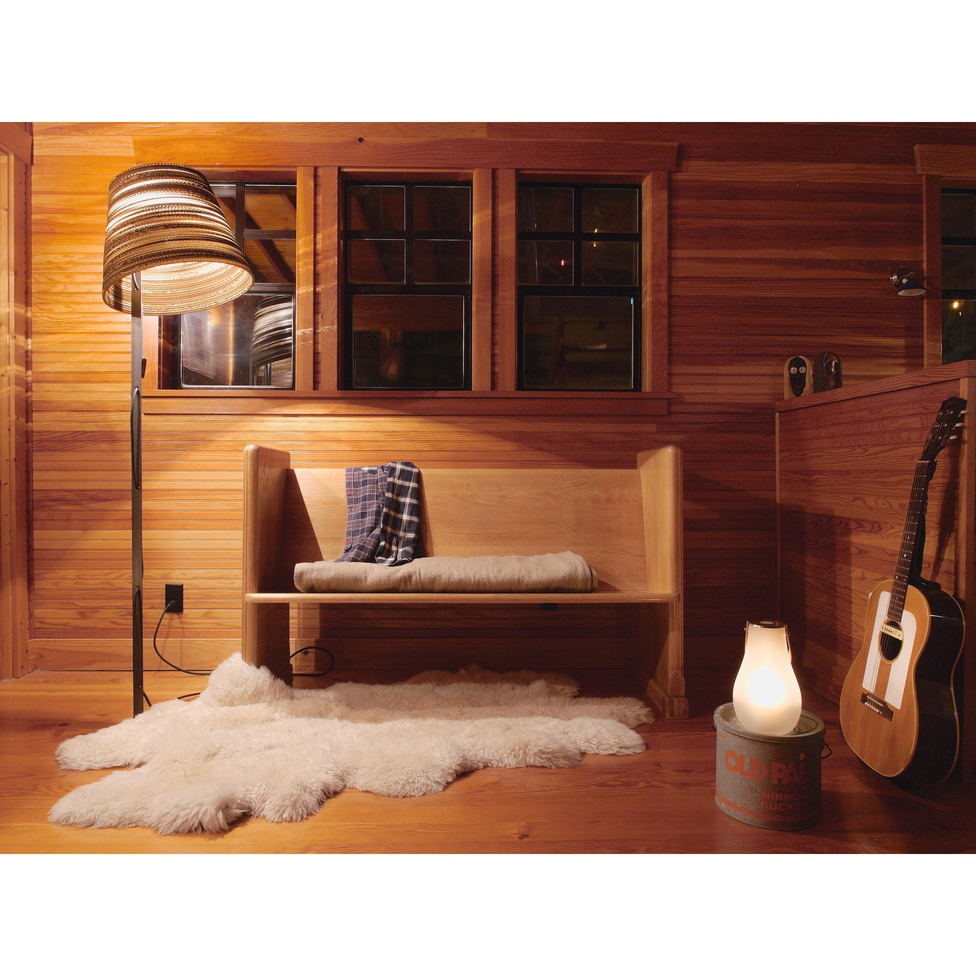 Graypants Scraplights Tilt Floor Lamp - Natural - 46cm Diameter