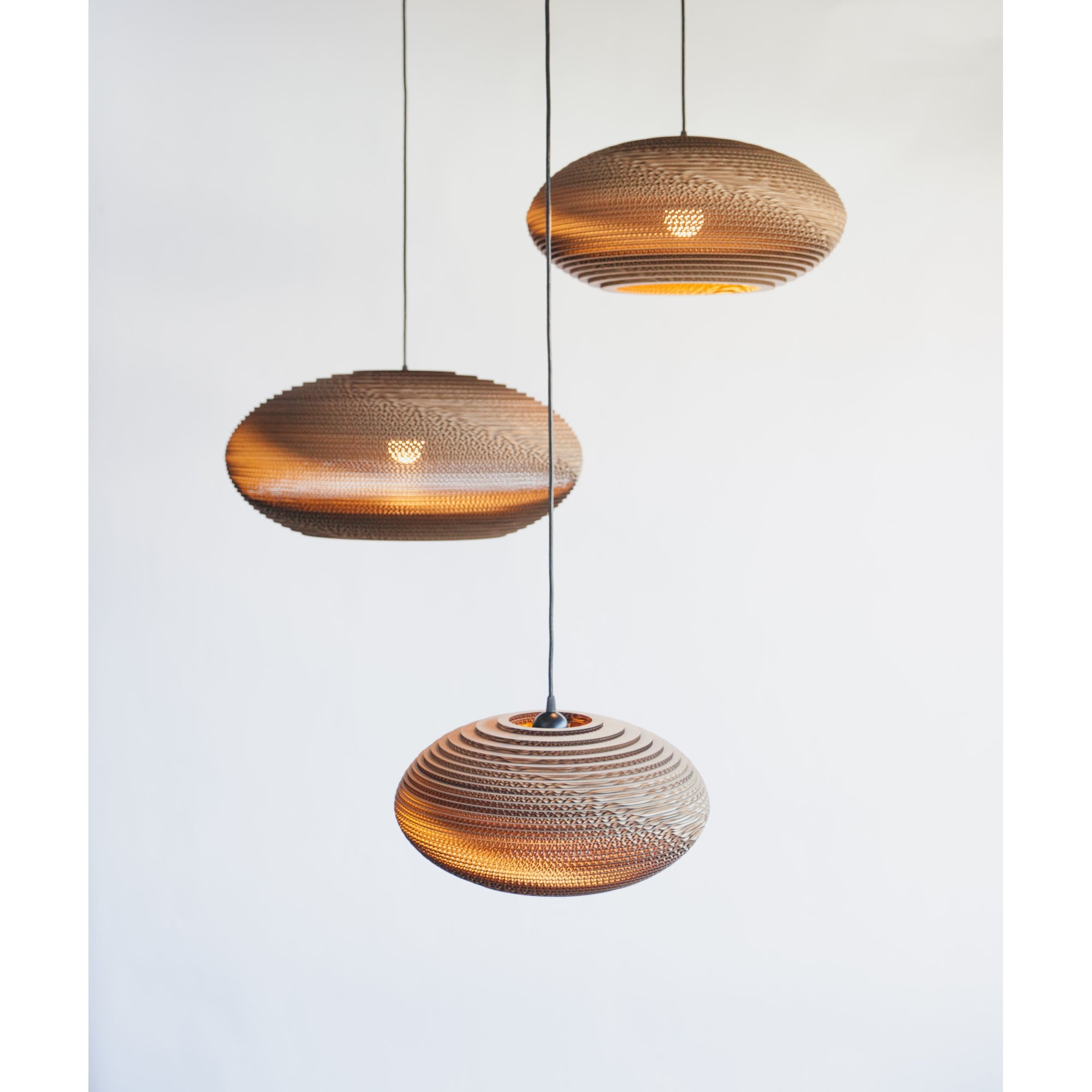 Graypants Scraplights Disc 20 Pendant - Natural - 50cm Diameter