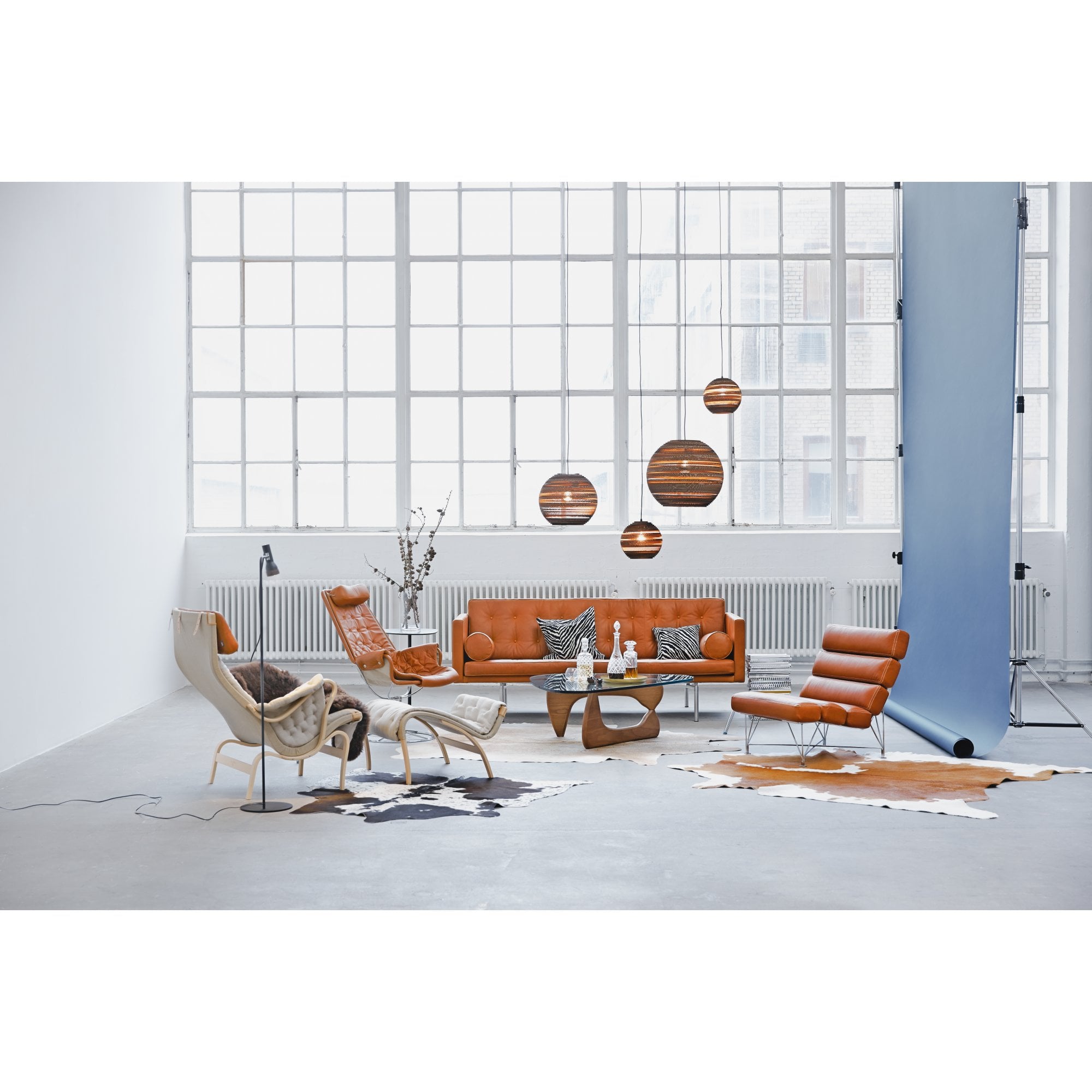 Graypants Scraplights Moon 10 Pendant - Natural - 26cm Diameter