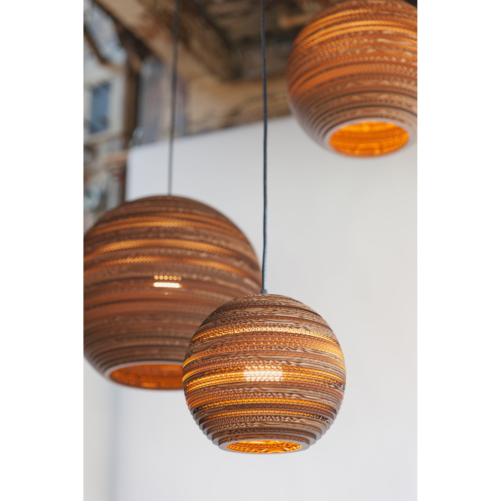 Graypants Scraplights Moon 14 Pendant - Natural - 36cm Diameter