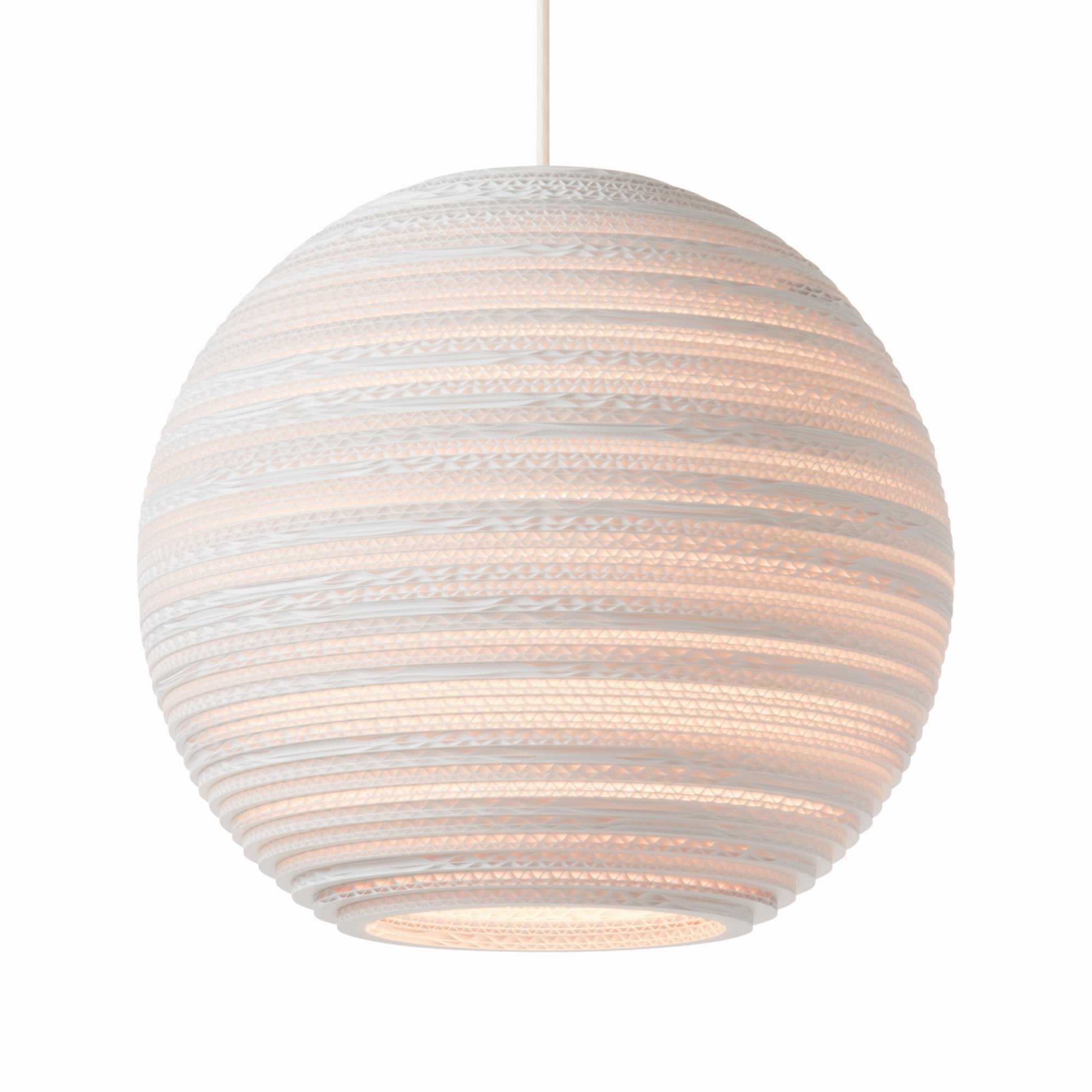 Graypants Scraplights Moon 14 Pendant - White - 36cm Diameter