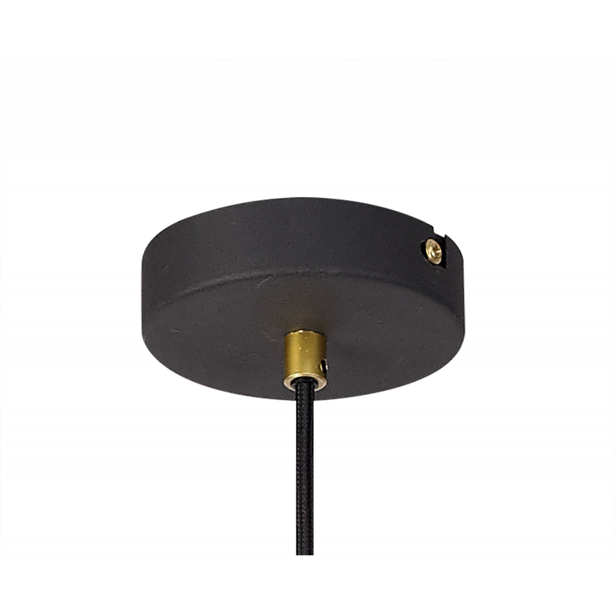 Fabula Austen Small Single Pendant - Painted Gold & Sand Black