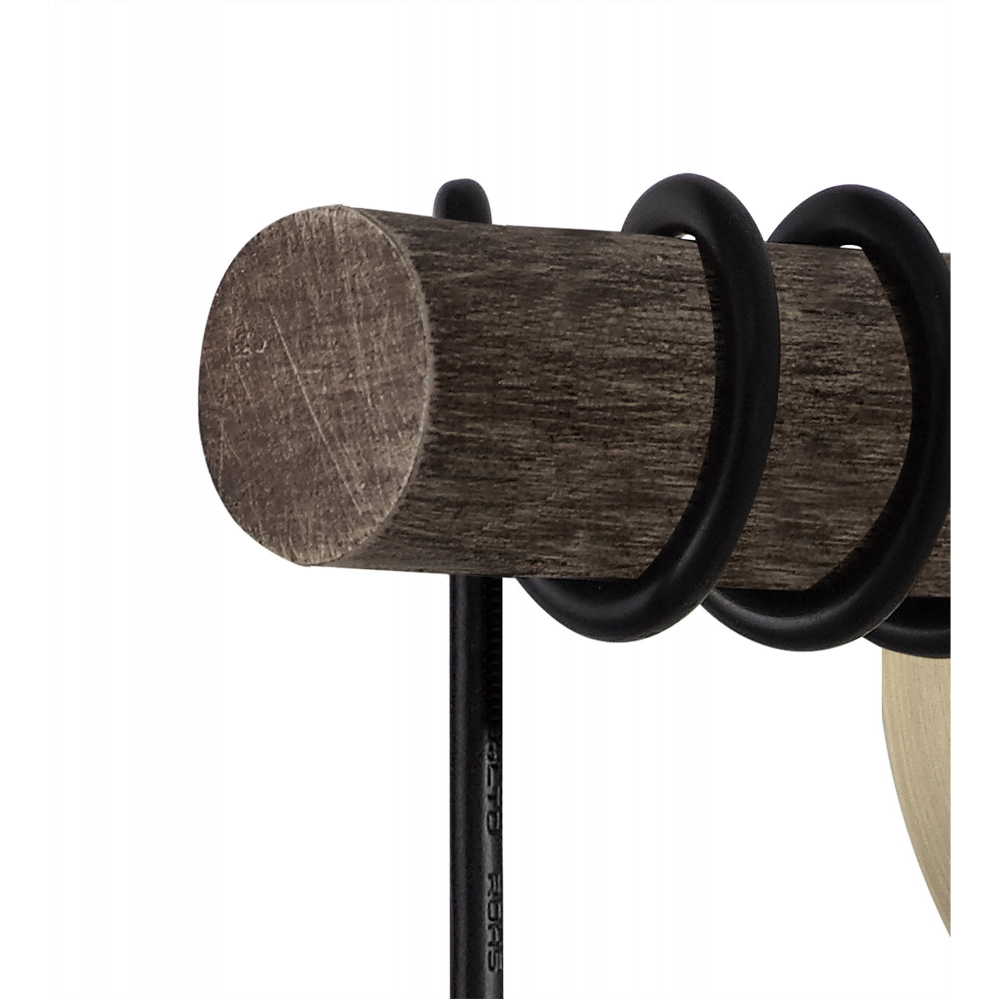 Fabula York Single Wall Lamp - Medium Oak & Antique Brass