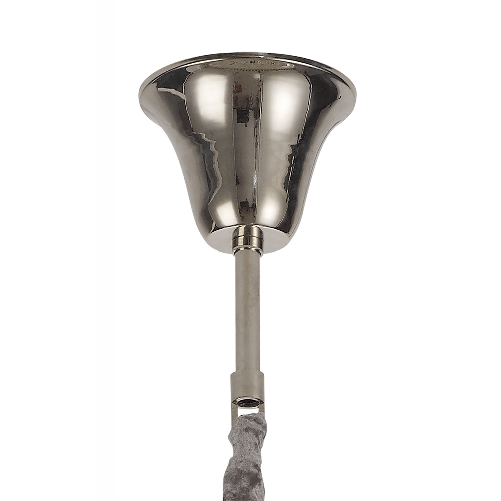 Fabula Cedar 23 Light Pendant - Polished Nickel & Clear Sculpted Glass