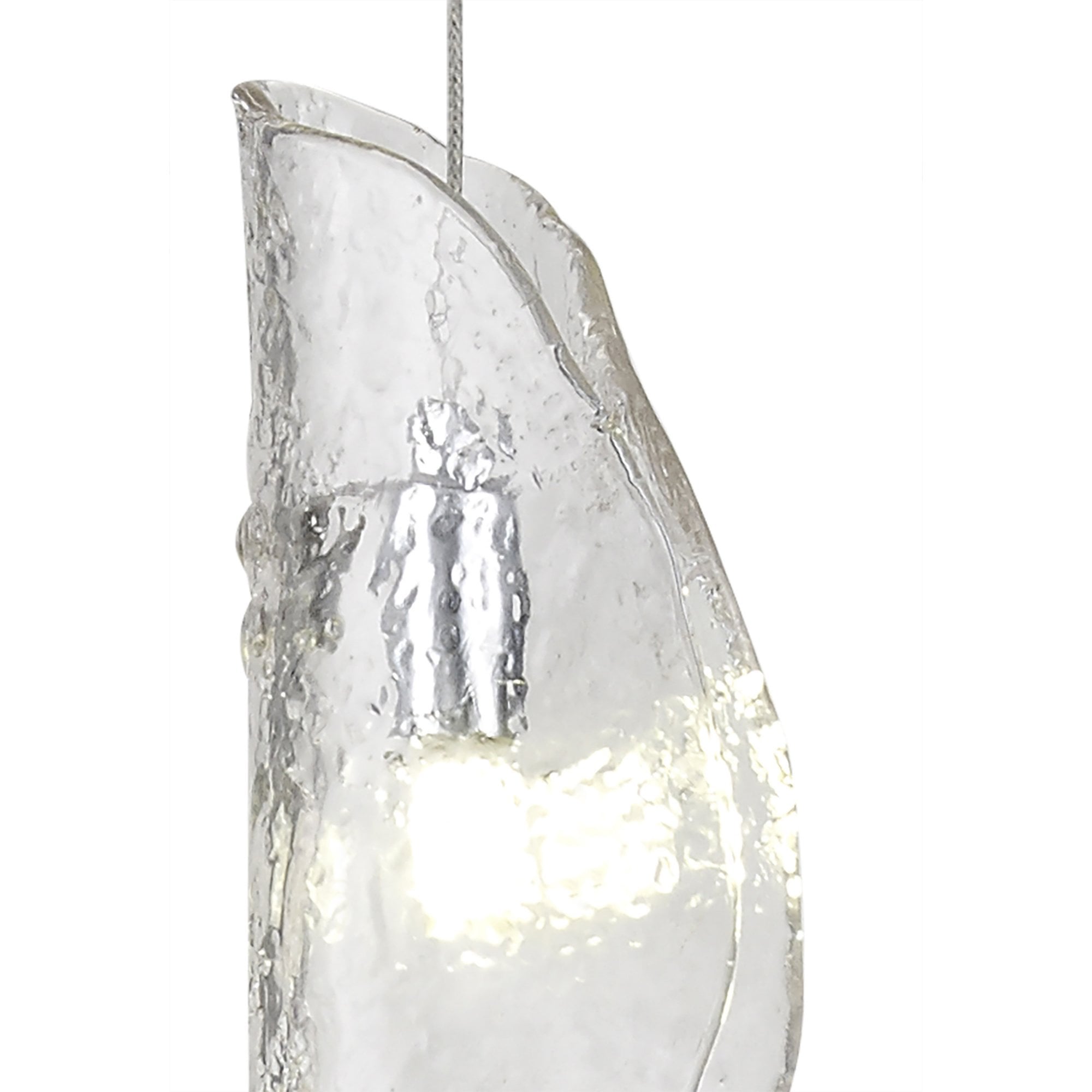 Fabula Chandos Single Pendant - Polished Chrome & Clear Glass