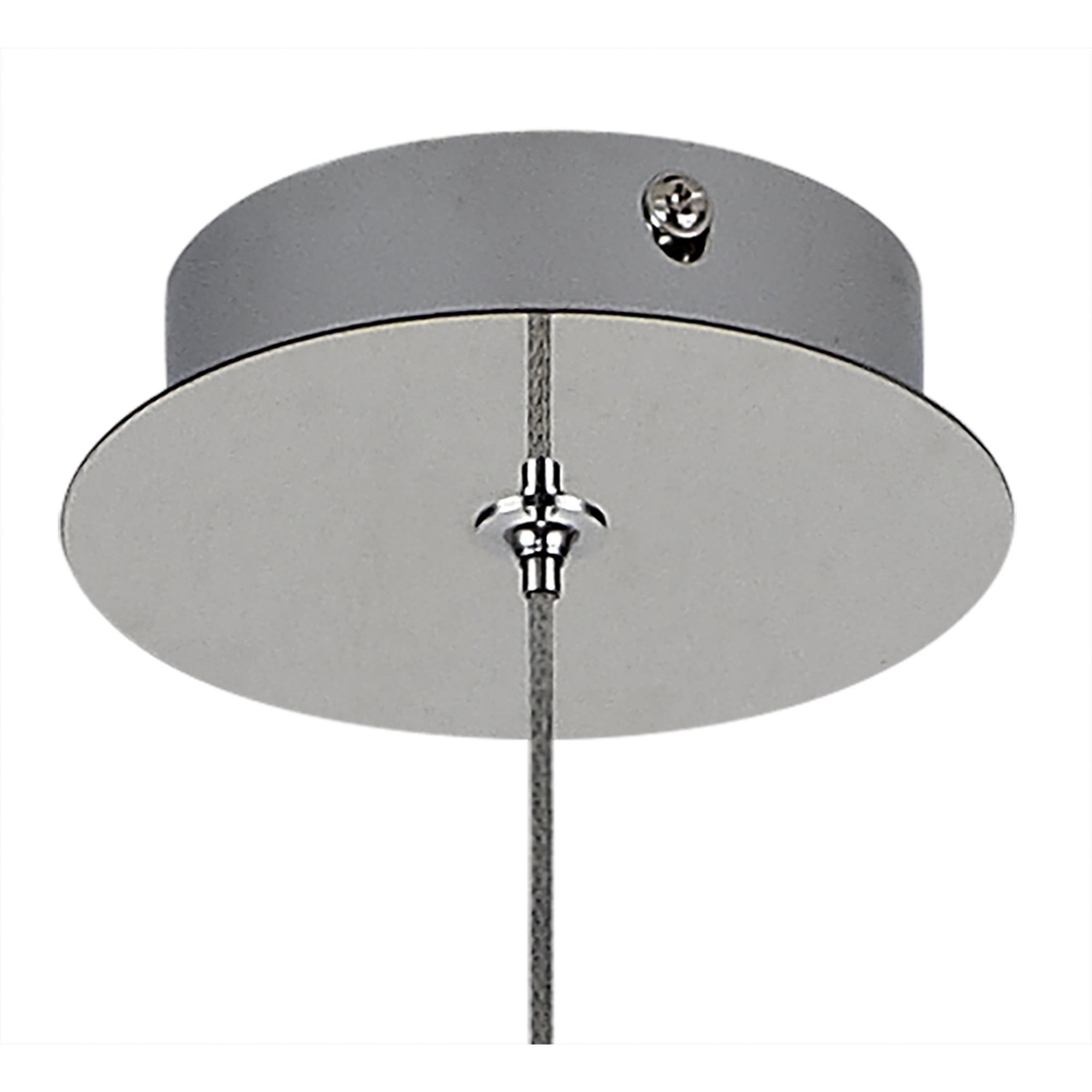 Fabula Chandos Single Pendant - Polished Chrome & Smoked Glass