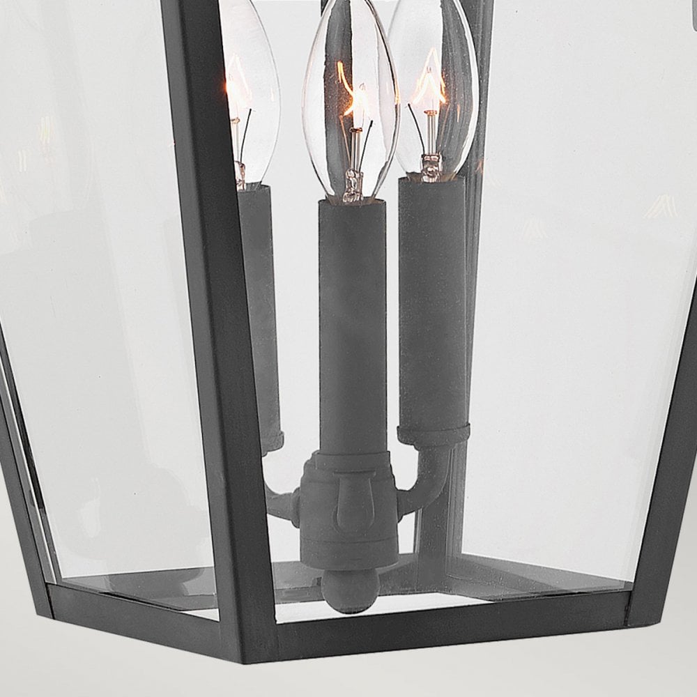 Quintiesse Alford Place 3 Light Large Wall Lantern - Museum Black