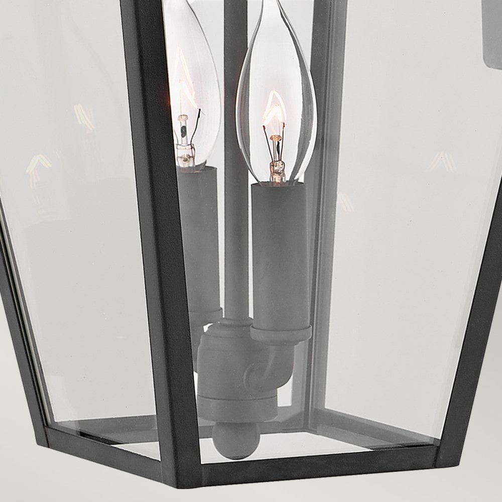 Quintiesse Alford Place 2 Light Medium Wall Lantern - Museum Black