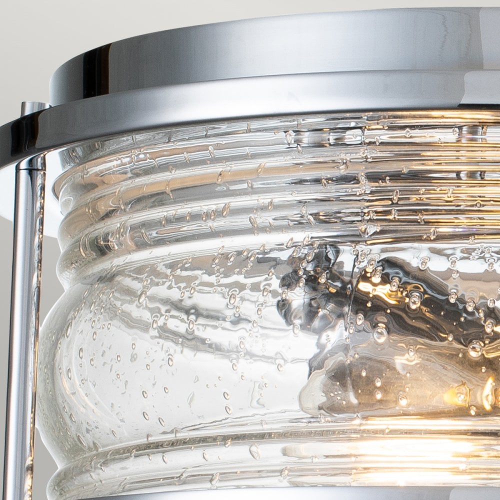 Quintiesse Ashland Bay 2 Light Bathroom Flush Fitting - Chrome