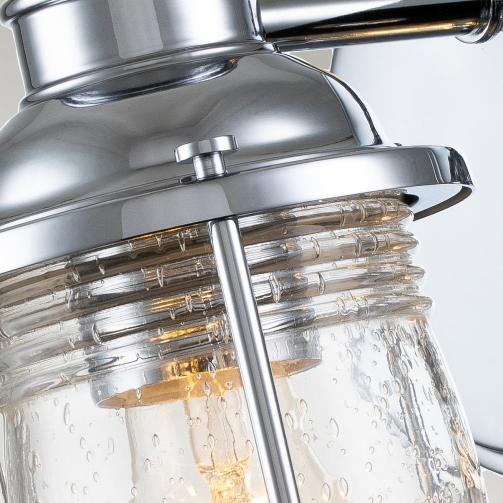 Quintiesse Ashland Bay Single Bathroom Wall Light - Chrome