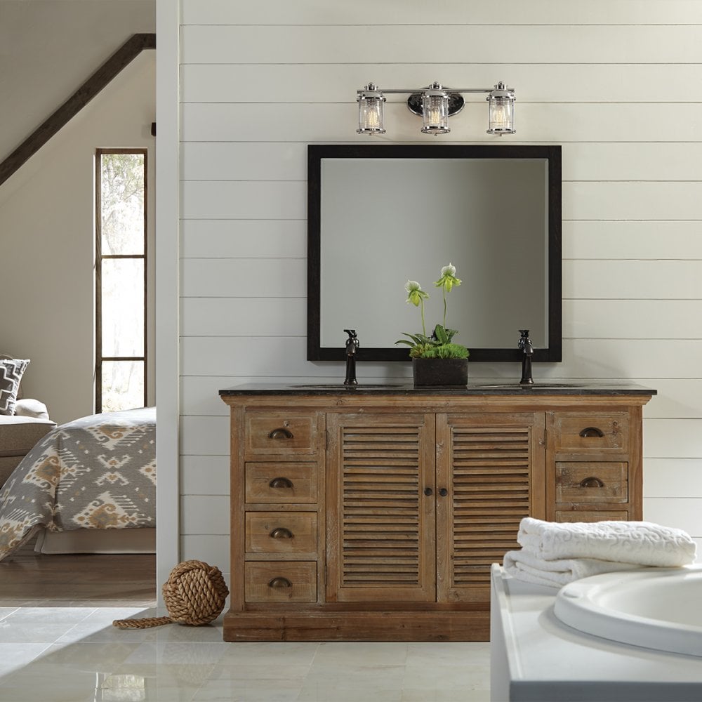 Quintiesse Ashland Bay 3 Light Bathroom Wall Light - Chrome