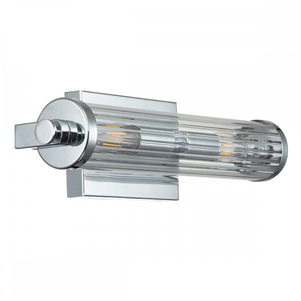 Quintiesse Azores 2 Light Bathroom Wall Light - Chrome