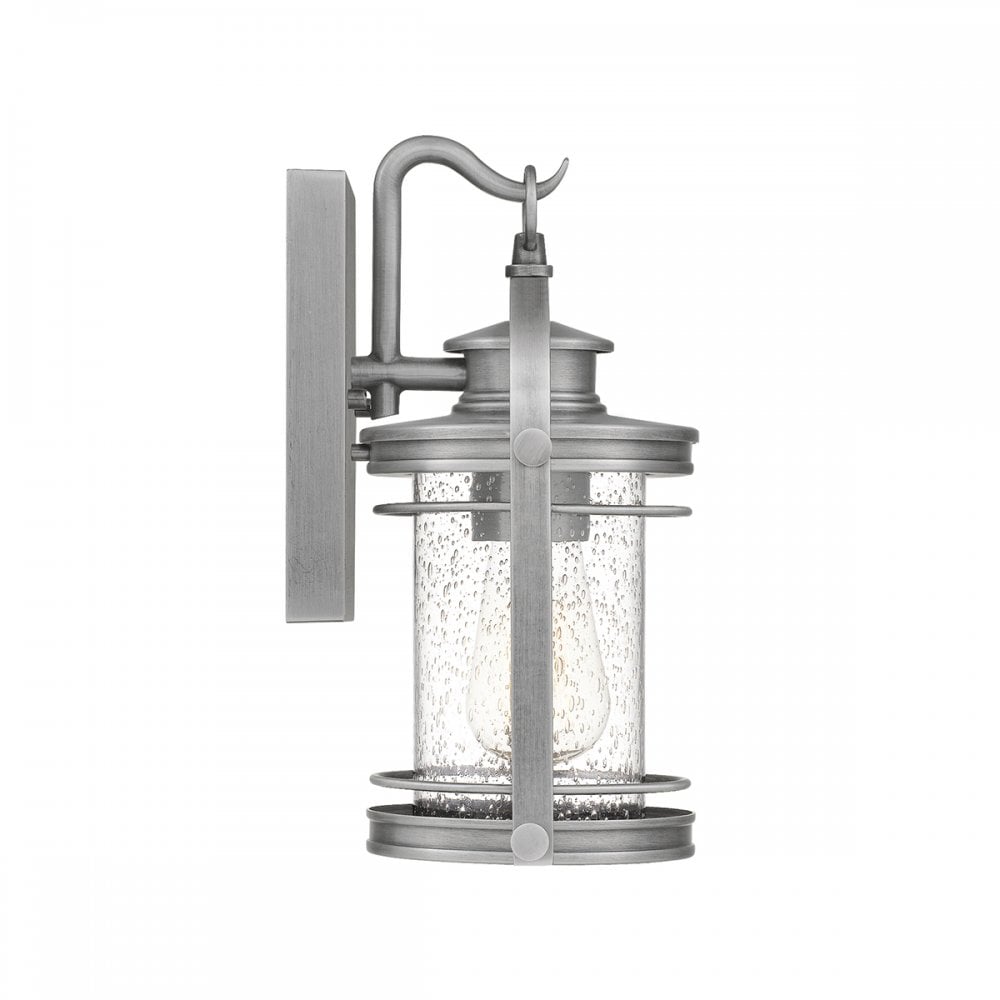 Quintiesse Booker Single Small Wall Lantern - Aluminium