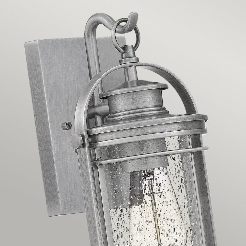 Quintiesse Booker Single Small Wall Lantern - Aluminium