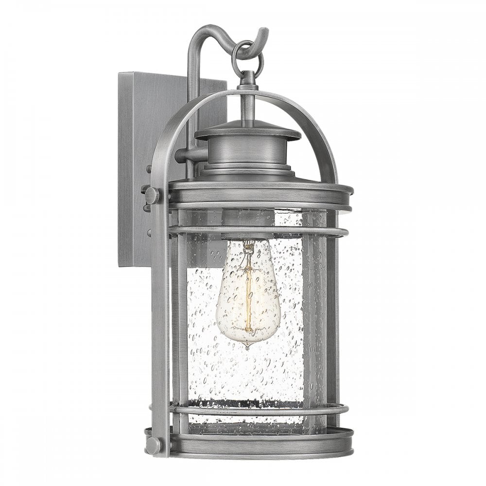 Quintiesse Booker Single Medium Wall Lantern - Aluminium