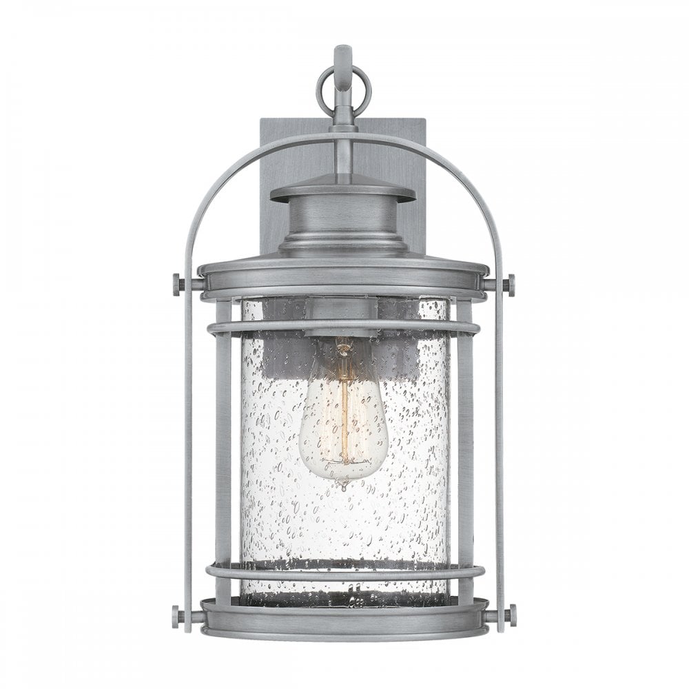 Quintiesse Booker Single Medium Wall Lantern - Aluminium