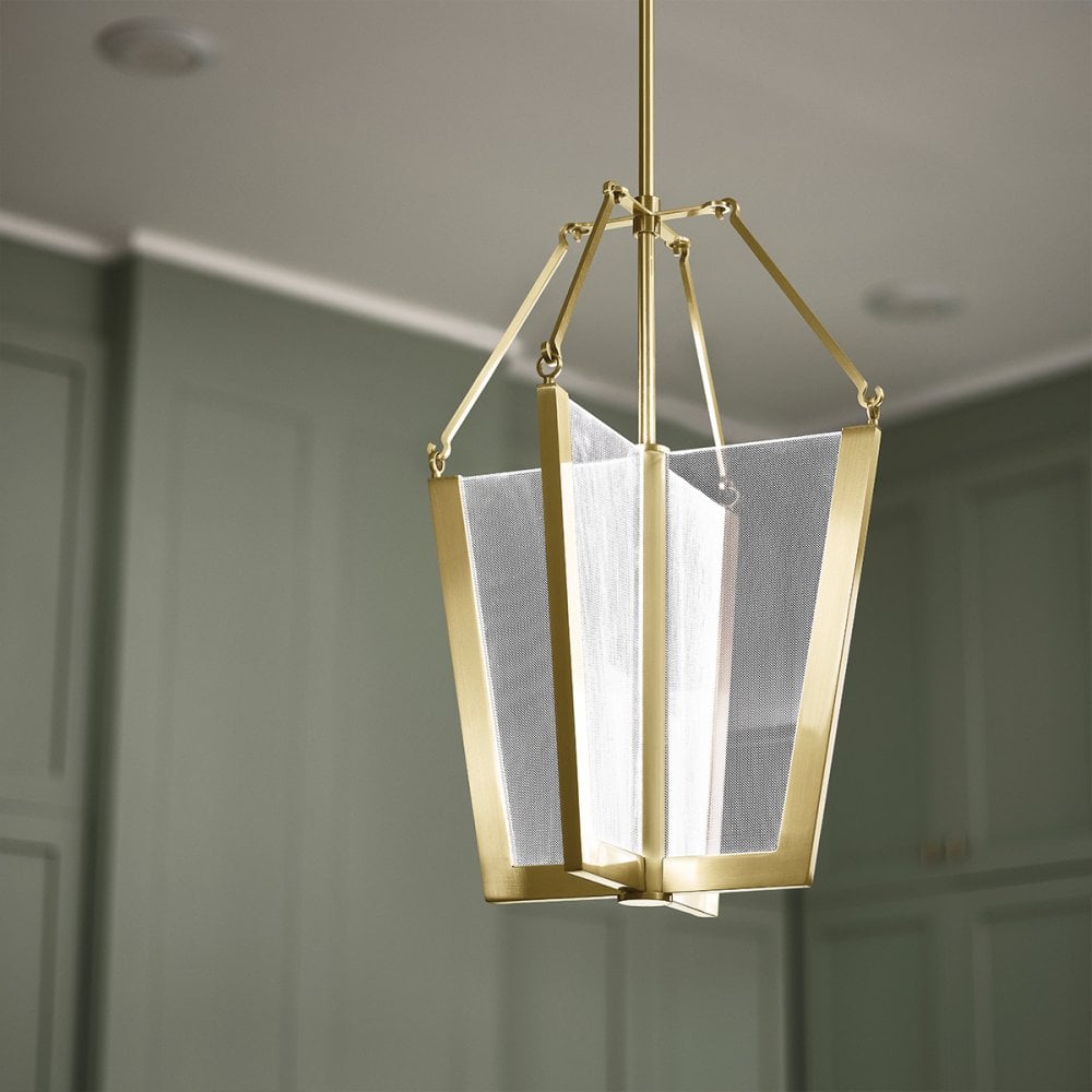 Quintiesse Calters Medium LED Pendant - Champagne Gold