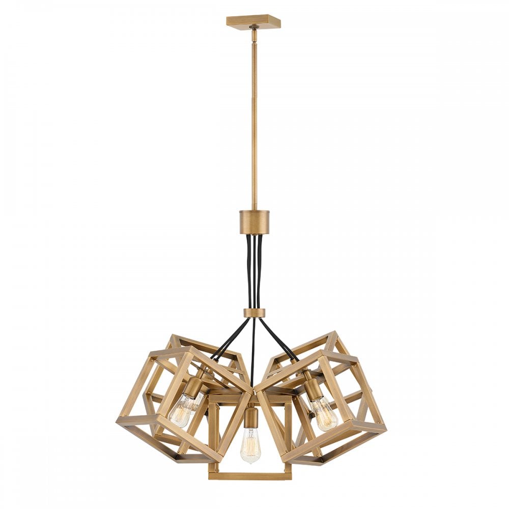 Quintiesse Ensemble 5 Light Pendant - Brushed Bronze
