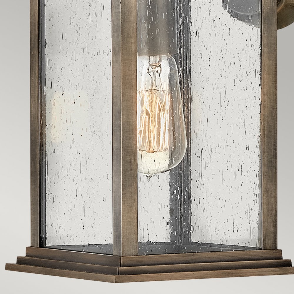 Quintiesse Grant Single Medium Wall Lantern - Burnished Bronze