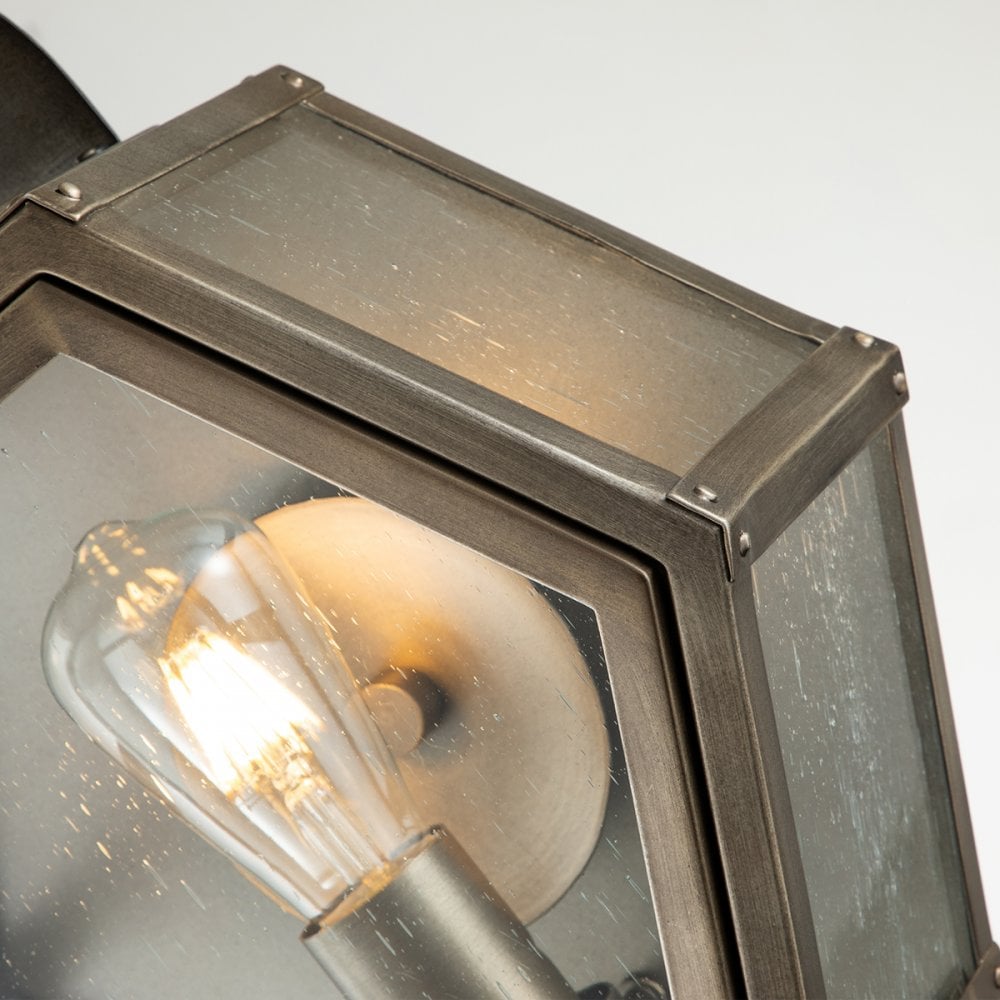 Quintiesse Heath Single Medium Wall Lantern - Burnished Bronze