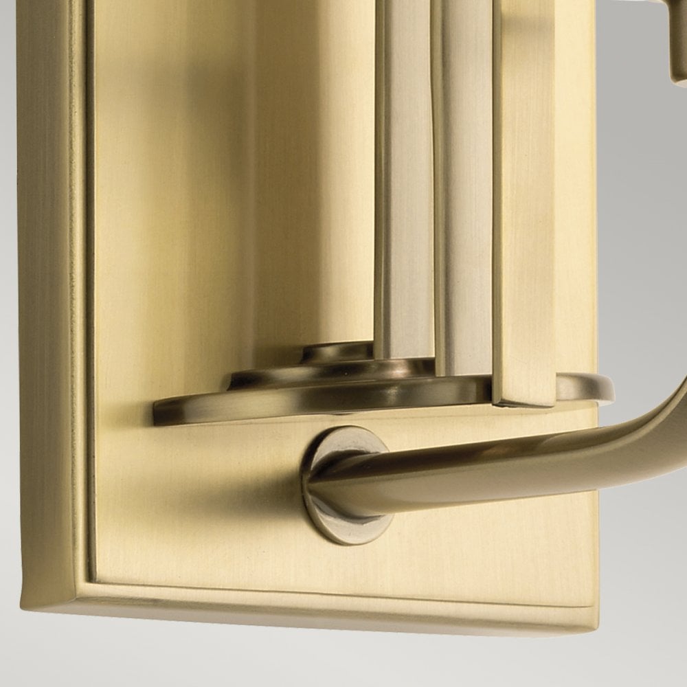 Quintiesse Kimrose Single Wall Light - Brushed Natural Brass