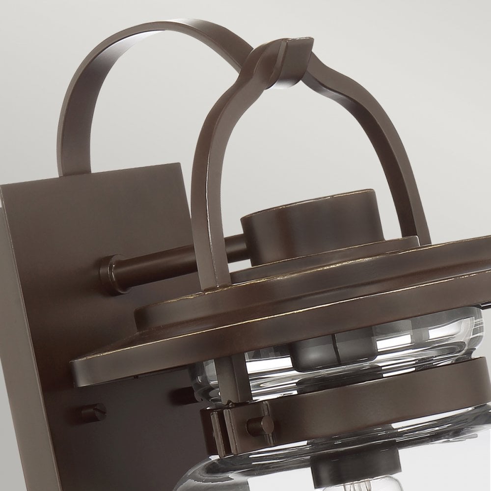 Quintiesse Lasalle Single Medium Wall Lantern - Western Bronze