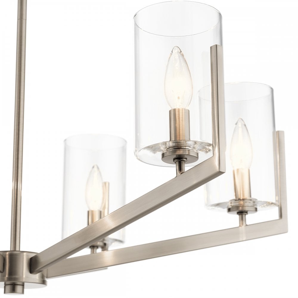 Quintiesse Nye 6 Light Chandelier - Classic Pewter