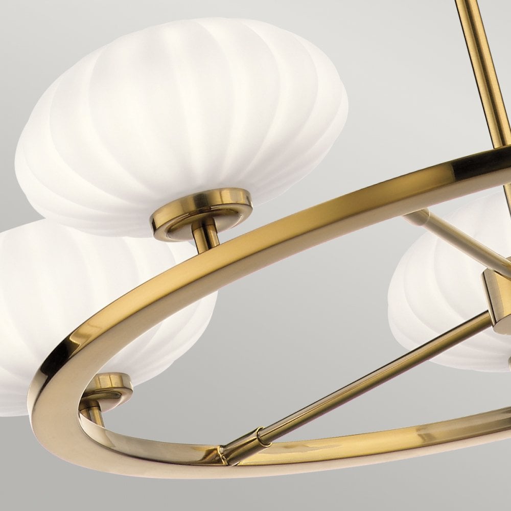 Quintiesse Pim 5 Light Bathroom Chandelier - Fox Gold