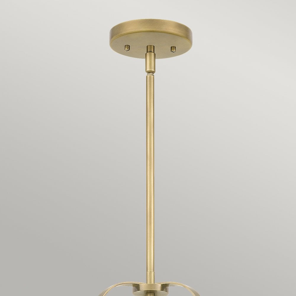 Quintiesse Wimberley 3 Light Pendant  - Weathered Brass