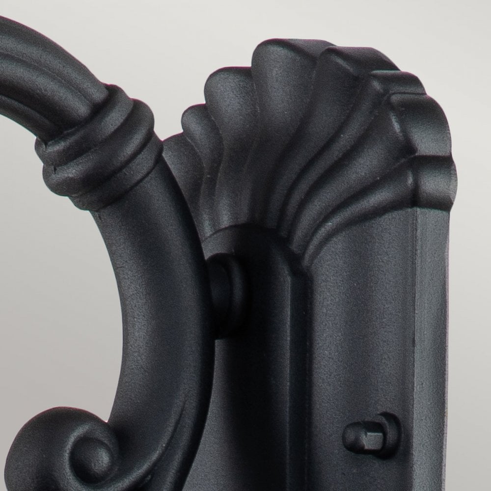 Elstead Chicago Single Small Wall Lantern - Textured Black