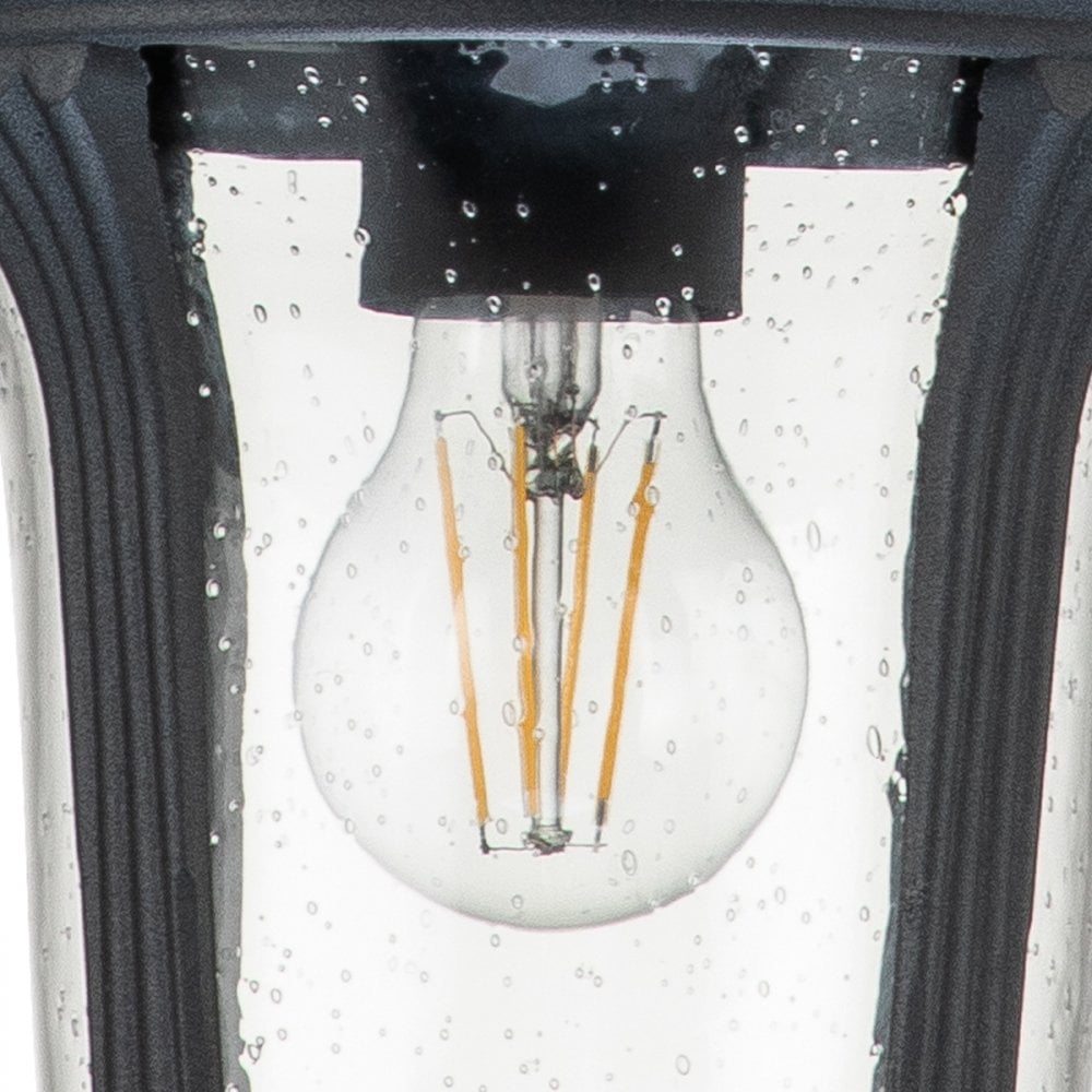 Elstead Chicago Single Small Chain Lantern - Textured Black