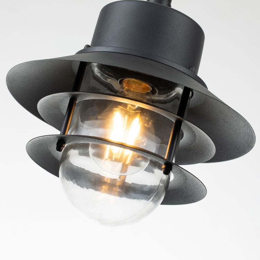 Elstead Copenhagen Single Chain Lantern - Black