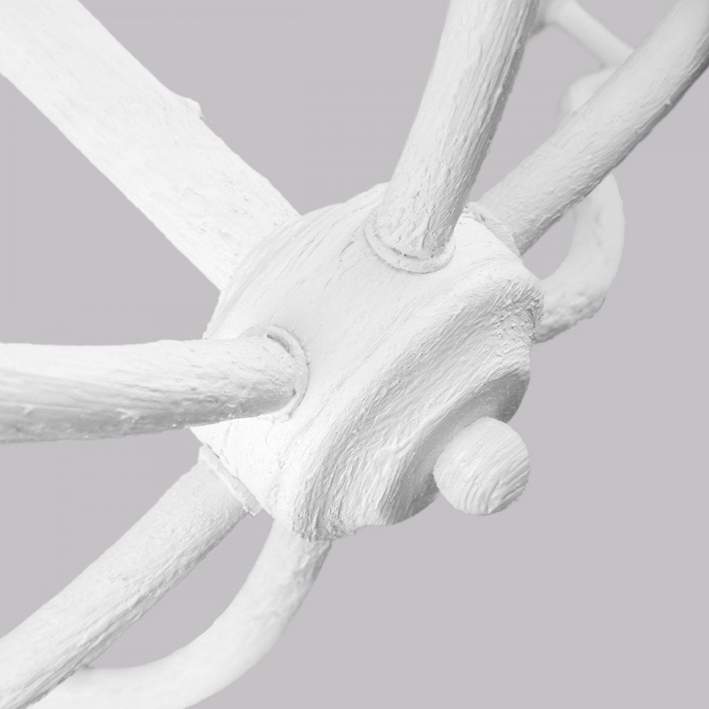 Feiss Annie 6 Light Chandelier - Plaster White