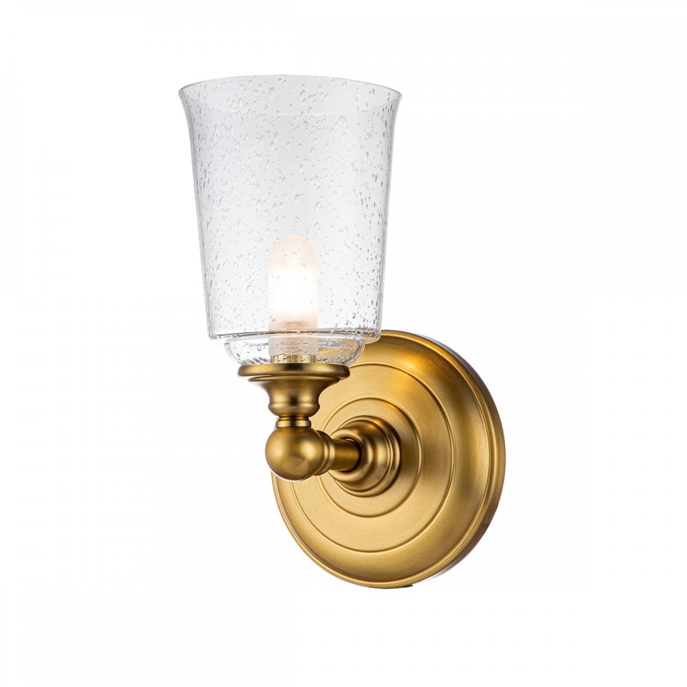 Feiss Huguenot Lake Single Wall Light - Burnished Brass