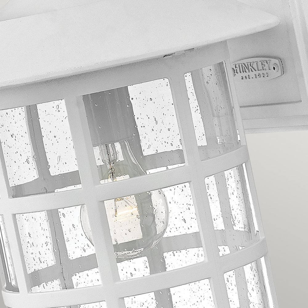 Hinkley Freeport Single Large Wall Lantern - Textured White