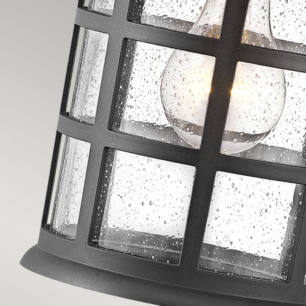Hinkley Freeport Single Medium Wall Lantern - Textured Black