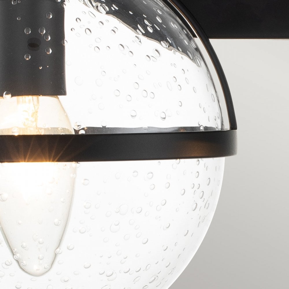 Hinkley Hollis 2 Light Wall Light - Clear - Black