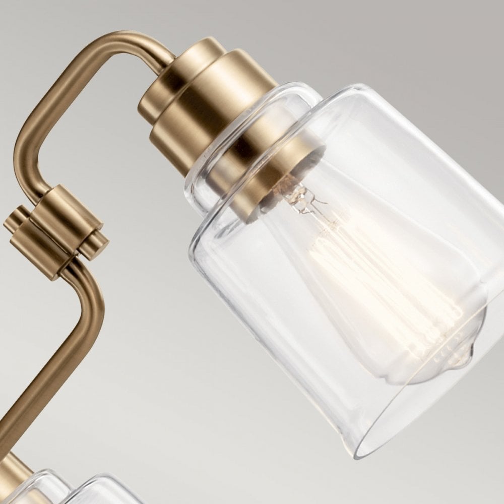 Kichler Aivian 3 Light Chandelier - Weathered Brass