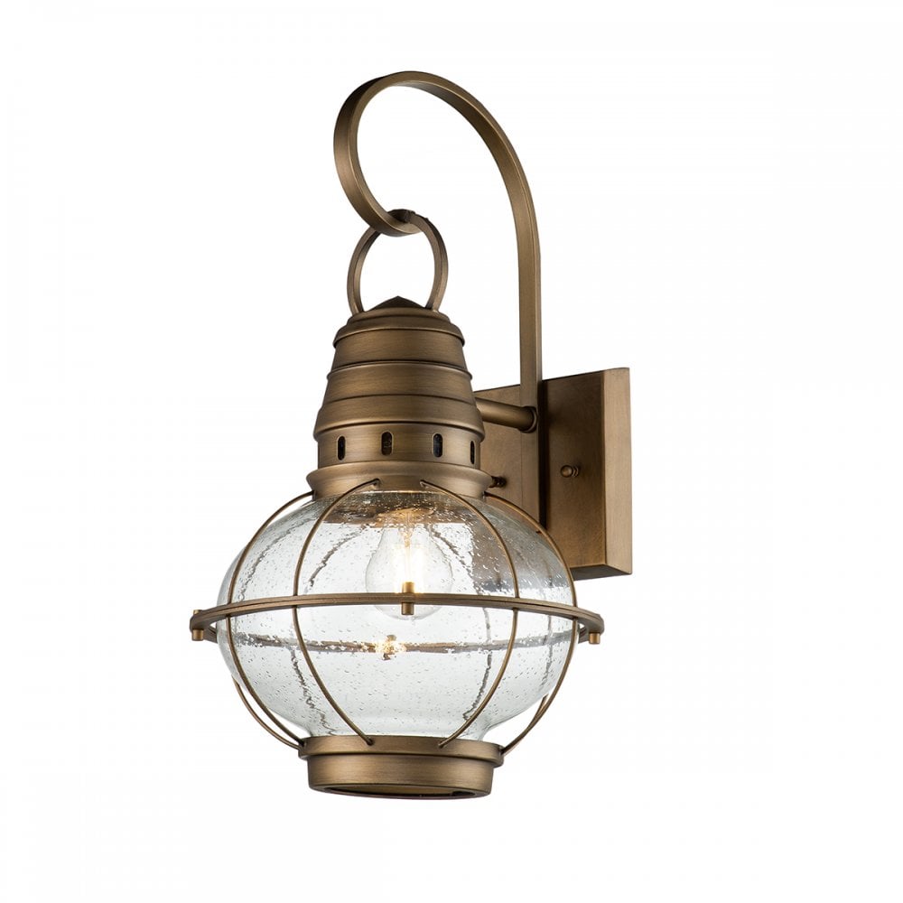 Kichler Bridgepoint Single Large Wall Lantern - Natural Brass