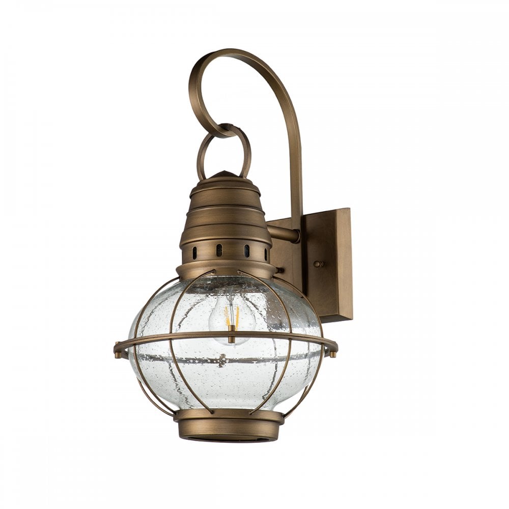 Kichler Bridgepoint Single Large Wall Lantern - Natural Brass