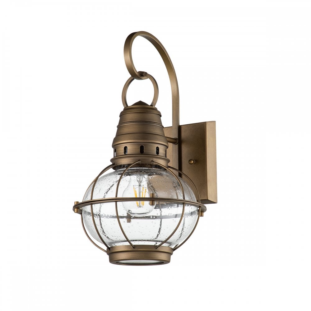 Kichler Bridgepoint Single Medium Wall Lantern - Natural Brass