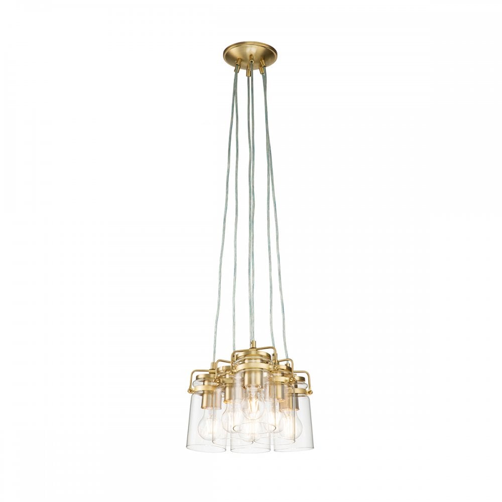 Kichler Brinley 6 Light Pendant - Brushed Brass