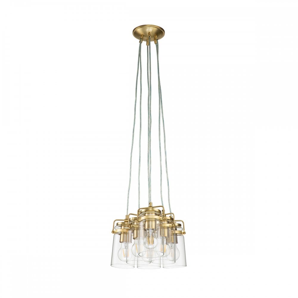 Kichler Brinley 6 Light Pendant - Brushed Brass