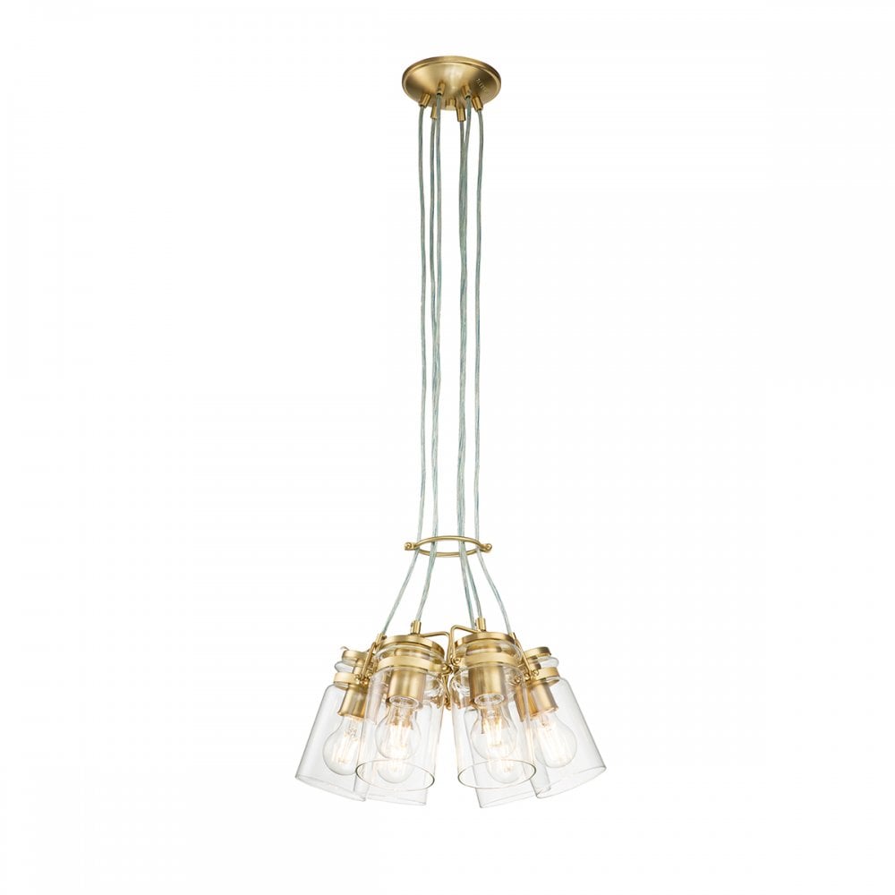 Kichler Brinley 6 Light Pendant - Brushed Brass