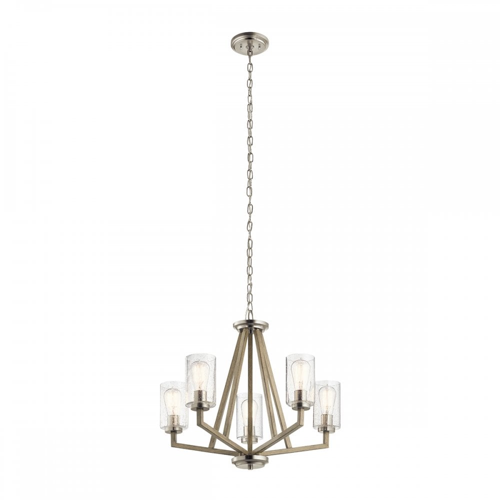 Kichler Deryn 5 Light Chandelier - Distressed Antique Grey