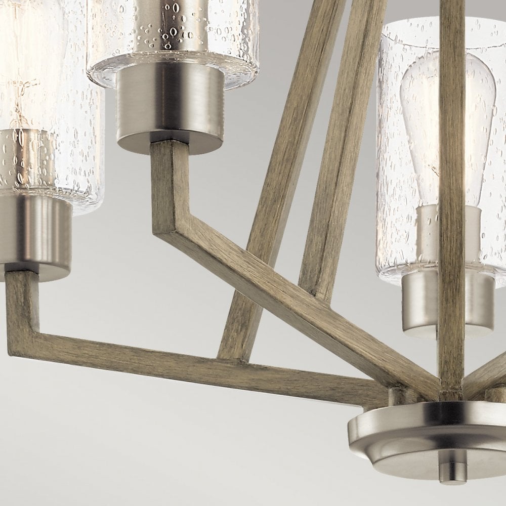 Kichler Deryn 5 Light Chandelier - Distressed Antique Grey