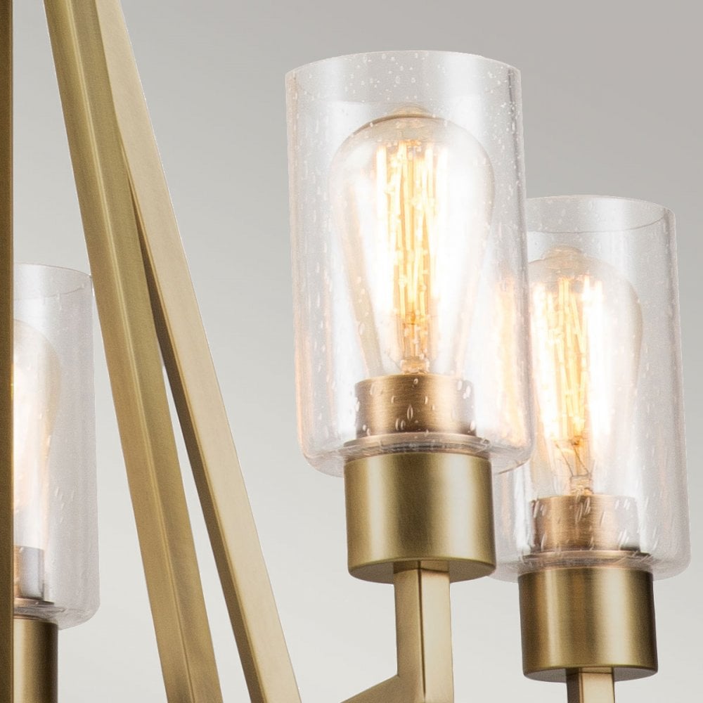 Kichler Deryn 5 Light Chandelier - Natural Brass