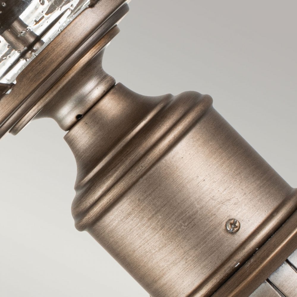 Kichler Halleron 3 Light Pedestal Lantern - Burnished Bronze